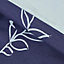 Homescapes Blue Leaf Digitally Printed Cotton Duvet Cover Set, King