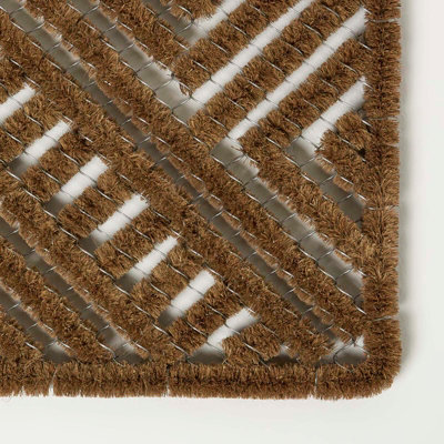 Homescapes Boot Scraper Wire & Coir Doormat 60 x 40 cm