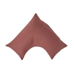 Homescapes Brown Egyptian Cotton V Shaped Pillowcase 200 TC