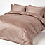 Homescapes Brown Organic Cotton Deep Fitted Sheet 18 inch 400 Thread count, King