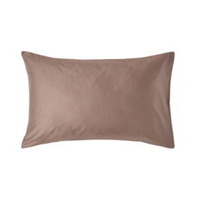 Homescapes Brown Organic Cotton Housewife Pillowcase 400 TC