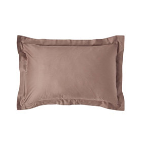 Homescapes Brown Organic Cotton Oxford Pillowcase 400 TC
