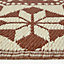 Homescapes Brown Tile Mosaic Pattern Reversible Outdoor Rug