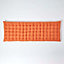 Homescapes Burnt Orange Bench Cushion, Three Seater