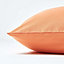 Homescapes Burnt Orange European Linen Pillowcase, 40 x 40 cm