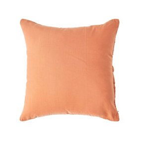 Homescapes Burnt Orange European Linen Pillowcase, 40 x 80 cm