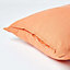 Homescapes Burnt Orange European Linen Pillowcase, 60 x 60 cm