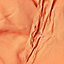 Homescapes Burnt Orange Linen Duvet Cover Set, Double