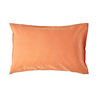 Homescapes Burnt Orange Linen Housewife Pillowcase, King