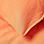 Homescapes Burnt Orange Linen V Shaped Pillowcase