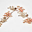 Homescapes Champagne Pinecone & Apple Christmas Garland 150 cm