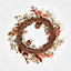Homescapes Champagne Pinecone & Apple Christmas Wreath