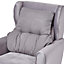 Homescapes Charcoal Grey Cotton Back Support Cushion