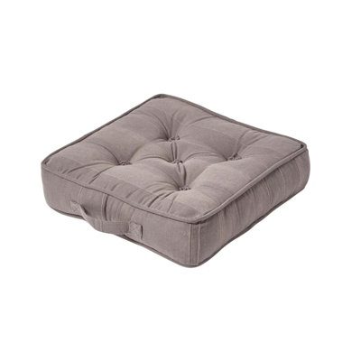 Set di 2 cuscini cotone grigi 30x30/50x50cm