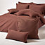 Homescapes Chocolate Continental Egyptian Cotton Pillowcase 200 TC, 40 x 40 cm