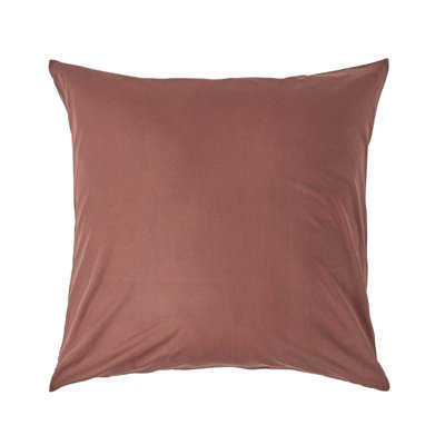 Homescapes Chocolate Continental Egyptian Cotton Pillowcase 200 TC, 80 x 80 cm