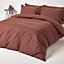 Homescapes Chocolate Egyptian Cotton Flat Sheet 200 TC, King