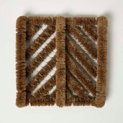 Coir boot outlet scraper