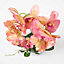 Homescapes Coral Orchid 58 cm Phalaenopsis in Ceramic Pot