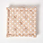 Homescapes Cotton Beige Stars Floor Cushion, 40 x 40 cm