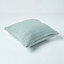 Homescapes Cotton Cable Knit Duck Egg Blue Cushion Cover, 45 x 45 cm
