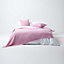 Homescapes Cotton Cable Knit Pastel Pink Cushion Cover, 45 x 45 cm