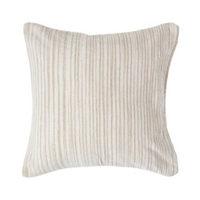 Homescapes Cotton Chenille Tie Dye Beige Cushion Cover, 45 x 45 cm