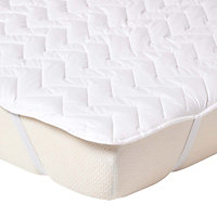 Homescapes Cotton Deep Quilted Super King Size Mattress Topper