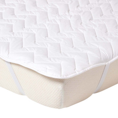 Homescapes Cotton Deep Quilted Super King Size Mattress Topper