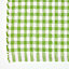Homescapes Cotton Gingham Check Rug Hand Woven Green White, 60 x 90 cm