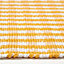 Homescapes Cotton Gingham Check Rug Hand Woven Yellow White, 66 x 200 cm