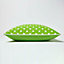 Homescapes Cotton Green Stars Cushion Cover, 60 x 60 cm