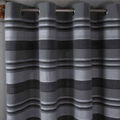 Grey deals stripe curtain