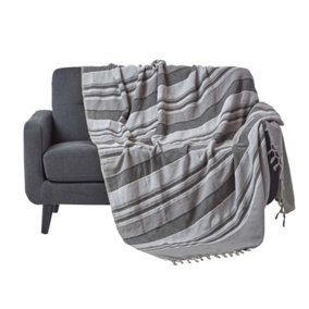 HOMCOM Flannel Fleece Blanket King Size Throw Blanket for Bed 230