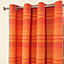 Homescapes Cotton Morocco Striped Terracotta Curtains 167 x 228 cm