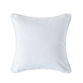 Homescapes Cotton Plain Off White Cushion Cover, 30 x 30 cm