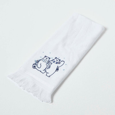 Homescapes Cotton Polar Bear Christmas Tea Towel Price Comparisons | Compare The Build