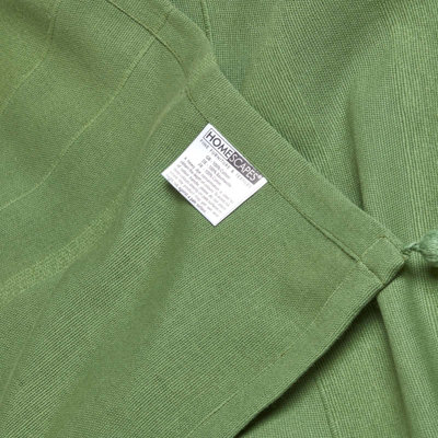 Homescapes Cotton Rajput Ribbed Dark Olive Throw, 225 x 255cm