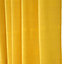 Homescapes Cotton Rajput Ribbed Yellow Curtain Pair, 66 x 72" Drop