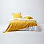 Homescapes Cotton Rajput Ribbed Yellow Cushion Cover, 60 x 60 cm