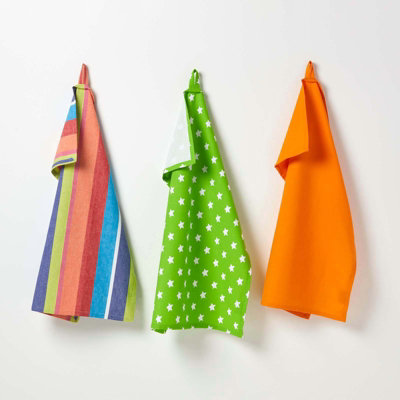 Lime green kitchen sale towels