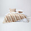 Homescapes Cotton Striped Beige Cushion Cover Morocco , 60 x 60 cm