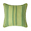 Homescapes Cotton Striped Green Cushion Cover Morocco , 60 x 60 cm