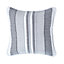 Homescapes Cotton Striped Monochrome Cushion Cover Morocco , 60 x 60 cm