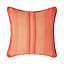 Homescapes Cotton Striped Terracotta Cushion Cover Morocco , 60 x 60 cm