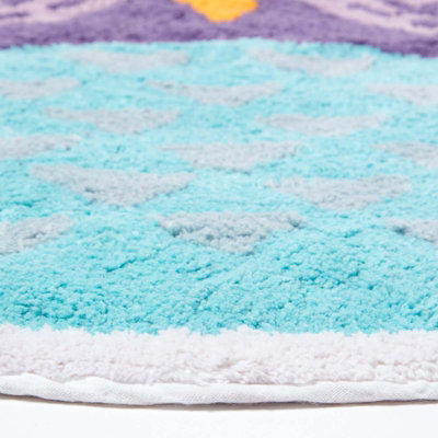 Homescapes Cotton Tufted Owl Kids Rug