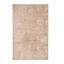 Homescapes Cotton Tufted Rug Union Jack Plain Embossed Mat Mink Beige,90 x 150 cm