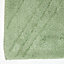 Homescapes Cotton Tufted Rug Union Jack Plain Embossed Mat Sage Green,50 x 80 cm