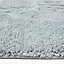 Homescapes Cotton Tufted Rug Union Jack Plain Embossed Mat Silver Grey, 50 x 80 cm