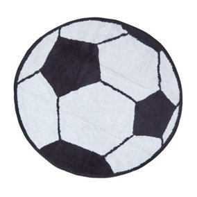 Homescapes Cotton Tufted Washable Football Children Rug, 120 cm